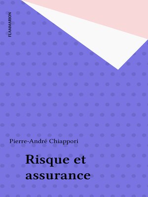 cover image of Risque et assurance